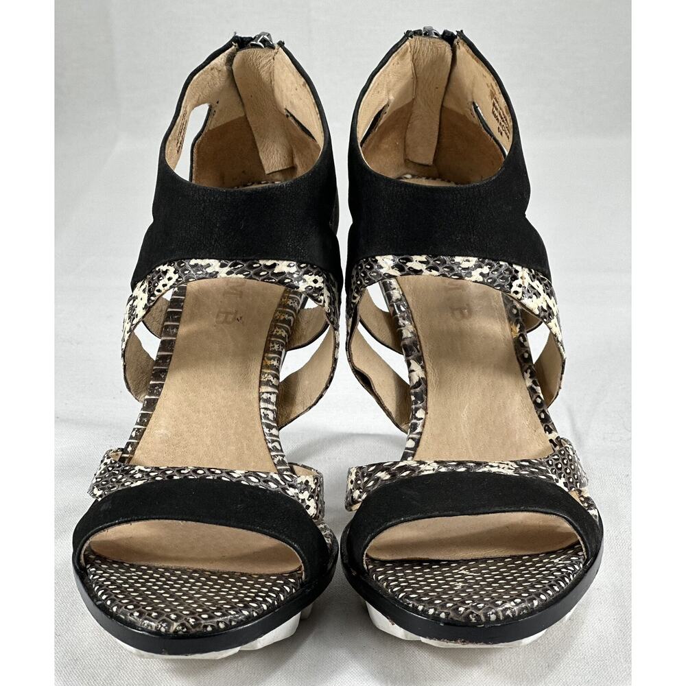 L.A.M.B Open Toe Platform Leather High Heel Stiletto Sz6M Stunning Gorgeous - Picture 2 of 12